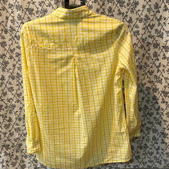 💯 % Cotton Classic Checkered Women's Button Down Shirt - Picture 2 of 7